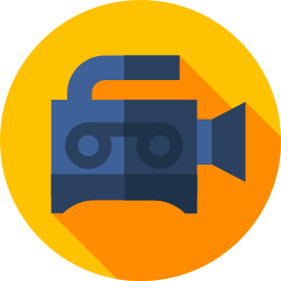Cámara de video icono