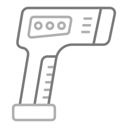 pistola termometro icona