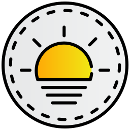 Rising sun icon