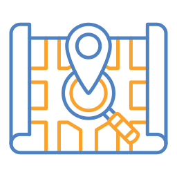 pesquisa de mapa Ícone