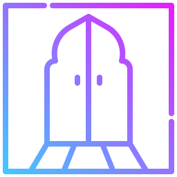 puerta de la mezquita icono