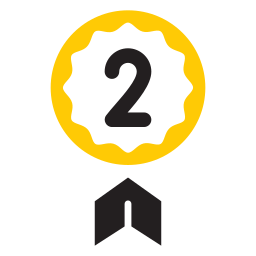 2nd position badge icon