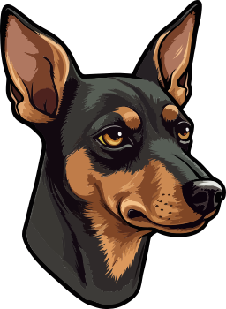 zwergpinscher hund icon