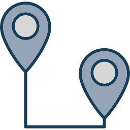 emplacement sur la carte Icône