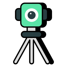 kamera mit stativ icon