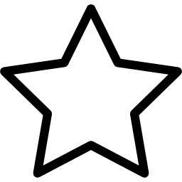 a forma di stella icona