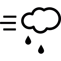 Wind and rain icon