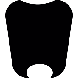 bouclier en forme de dent Icône