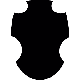 scudo guerriero nero icona
