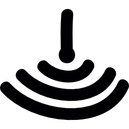 ondersteboven wifi-symbool icoon