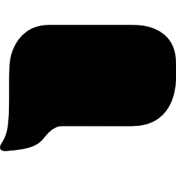 Black empty speech bubble icon