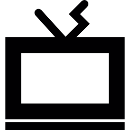 televisie met antennes icoon