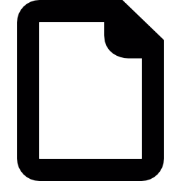 Blank document icon