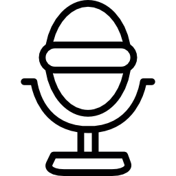 micrófono elegante icono