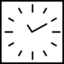 Квадратные часы иконка