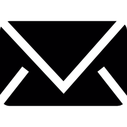 Black closed envelope icon