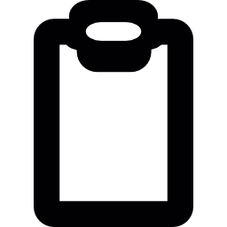 Empty clipboard icon