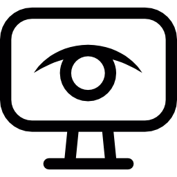 Eye on screen icon