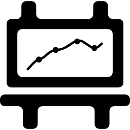 prezentacja wykresu statystyki ikona