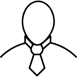 homme avec cravate Icône