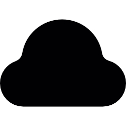 pequeña nube negra icono
