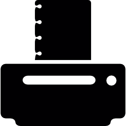 黒い紙のプリンター icon