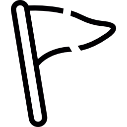 geschnittene stangenfahne icon