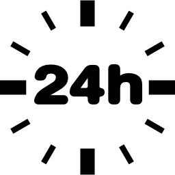 reloj de 24 horas icono