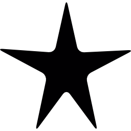 estrella delgada icono