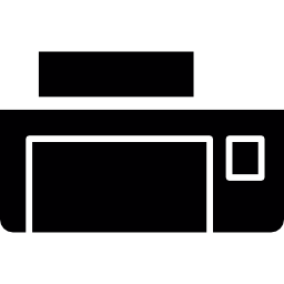 impresora rectangular icono