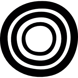 círculos doodle icono