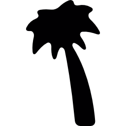 Black palm tree icon