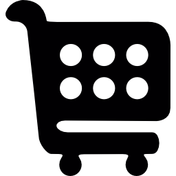 Rounded shop cart icon