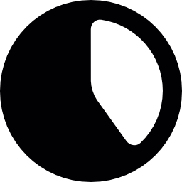 cirkeldiagram gesneden icoon