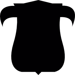 scudo con corna icona