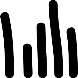 Volume levels or bars graph icon