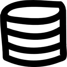 database bruto rustieke lijnen symbool icoon