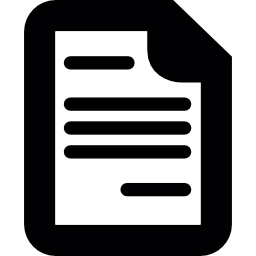 Folded text page icon