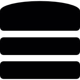 database zwart teken icoon