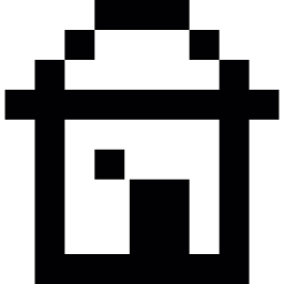 home pixelizada Ícone