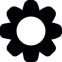 Flower with dark petals icon
