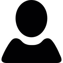 forma dell'utente nera icona