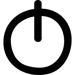 Power button doodle icon