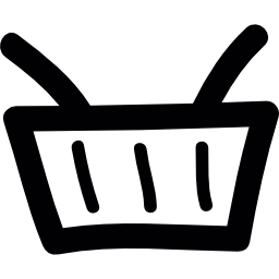 doodle de cesta icono