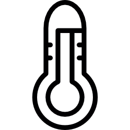 zeer warme thermometer icoon