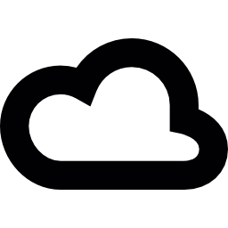Tiny cute cloud icon