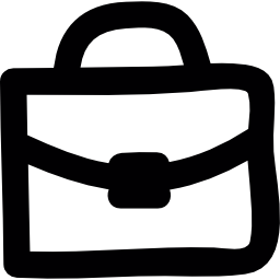 Suitcase doodle icon