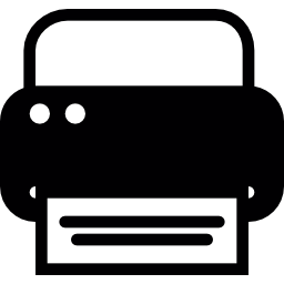 Dark printer icon