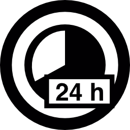 señal de 24 horas icono