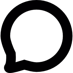 comentar forma circular icono